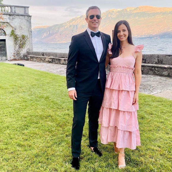 Antonio Melani Leila Sweetheart Neck Sleeveless Taffeta Smocked Tiered Dress. - Picture 3 of 15